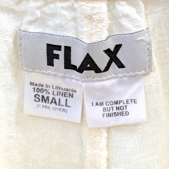 Flax Linen Cargo Jogger Pants S - Picture 9 of 9